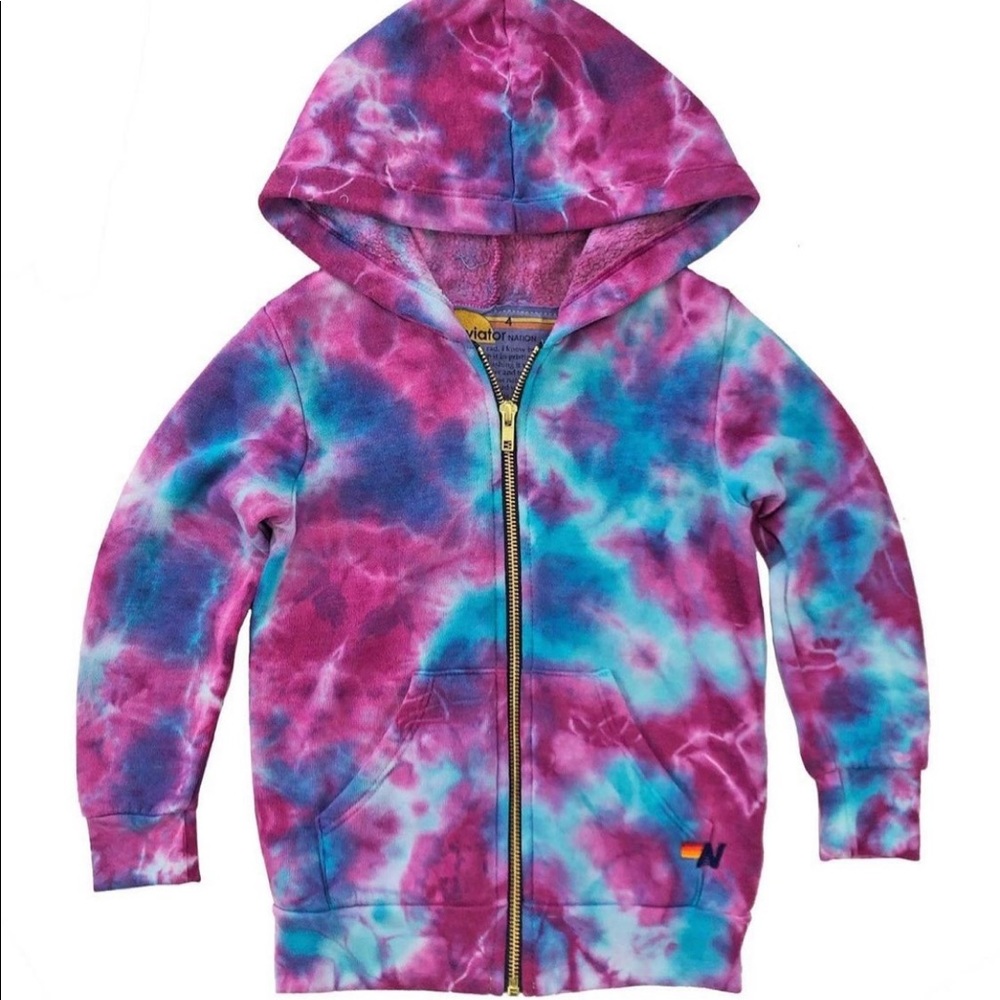 Brand new SOLD OUT tie-dye zip hoodie